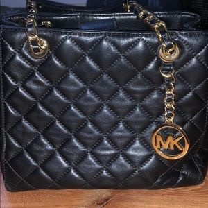 Micheal Kors bag! Black and gold